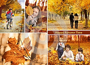 Autumn time collage