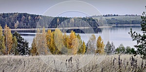 Autumn in a Trakai regional park of a Lithuania