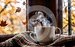 Autumn Tranquility Cozy Moments by the Window