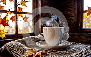 Autumn Tranquility Cozy Moments by the Window