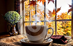 Autumn Tranquility Cozy Moments by the Window