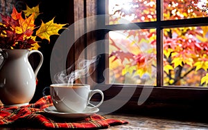 Autumn Tranquility Cozy Moments by the Window