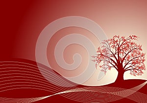 Autumn tree design