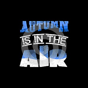 Autumn Typographic t-shirt design. photo