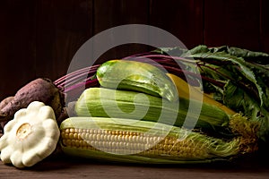 Autumn vegetables harvest for Thanksgiving holiday concept