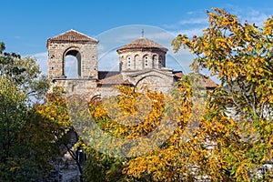 Autumn view of Asens Fortress, Asenovgrad, Bulgaria