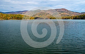 An Autumn View Carvins Cove Reservoir, Roanoke, Virginia, USA