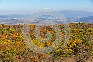 Autumn view of Cherna Gora mountain, Bulgaria