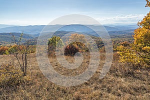 Autumn view of Cherna Gora mountain, Bulgaria