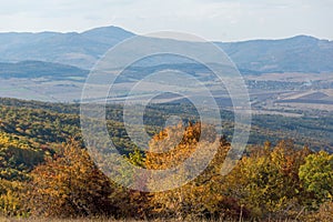 Autumn view of Cherna Gora mountain,  Bulgaria