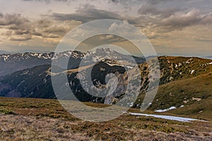 Autumn view of Ciucas mountains