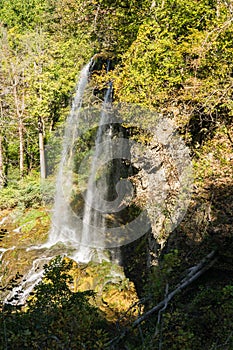 Autumn View Falling Springs Waterfall, Covington, Virginia