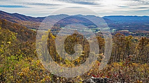 An Autumn of View Goose Creek Valley, Bedford County, Virginia, USA