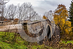 Historic Casselman Stone Arch Bridge - Autumn Splendor - Garrett County, Maryland