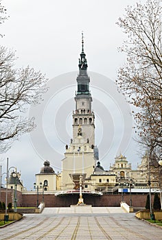 Autumn view of the Jasna Gora Monastery