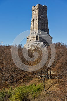 Autumn view of Monument to Liberty Shipka, Bulgaria