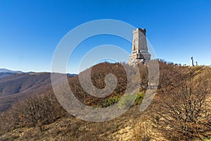 Autumn view of Monument to Liberty Shipka, Bulgaria