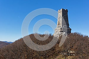 Autumn view of Monument to Liberty Shipka, Bulgaria