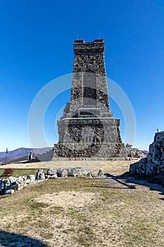 Autumn view of Monument to Liberty Shipka, Bulgaria