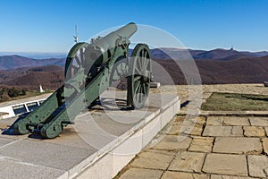 Autumn view of Monument to Liberty Shipka, Bulgaria