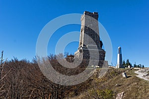 Autumn view of Monument to Liberty Shipka, Bulgaria