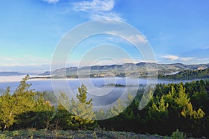 Autumn view from mountains