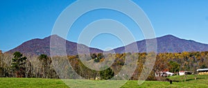 A Commanding view of the Peaks of Otter, Bedford County, Virginia, USA