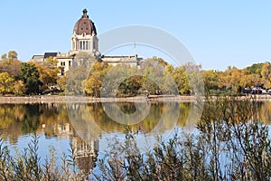 Autumn view Saskatchewan Legislature building