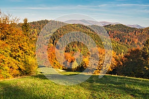 Autumn view from Selciansky diel