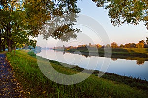 autumn walk around the river moravia
