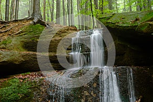 Autumn water cascade