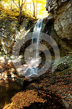 Autumn waterfall
