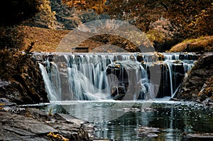 Autumn waterfall