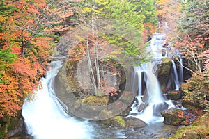 Autumn waterfall