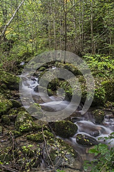 Autumn waterfall