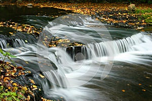 Autumn waterfall in Estonia