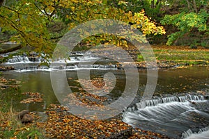 Autumn waterfall in Estonia