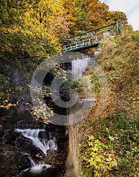 Autumn waterfall near Reading, PA