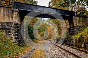 Autumn West Virginia Train Line