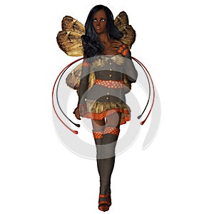 Autumn Wings African American Faerie