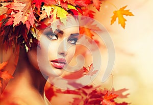 Autumn Woman Portrait img