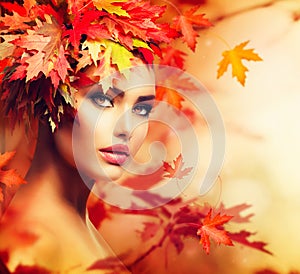 Autumn Woman Portrait photo