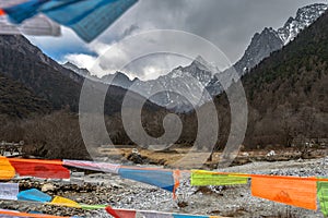 The Autumn at Yading Nature Reserve in Daocheng County.