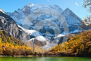 The Autumn at Yading Nature Reserve in Daocheng County ,China