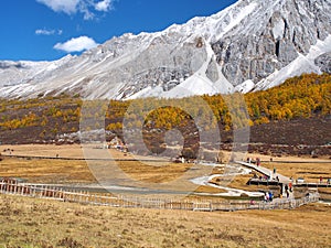 The Autumn at Yading Nature Reserve in Daocheng County ,China