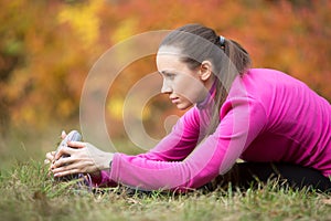 Autumn yoga: Seated Forward Bend yoga pose