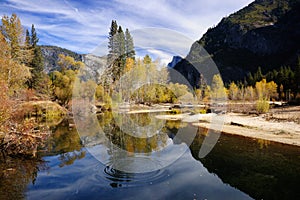 Autumn in Yosemite - Merced river photo