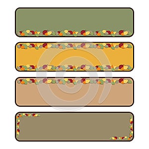 Autumn banners