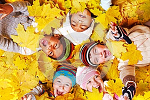 Autumnal kids photo