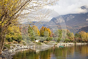 Autumnal lakescape